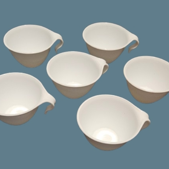 Corelle Livingware Winter Frost Coffee Cups Hook Handle Set of 6 - Picture 4 of 5